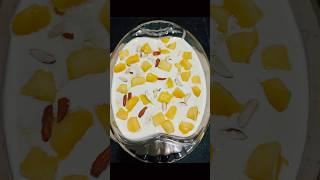 Mango Creamy Custard  Mango Custard Mango Custard Trifle Recipe  Trending Recipes mangocustard [upl. by Perrine]