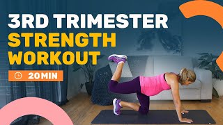 3rd Trimester Pregnancy Workout Low Impact No Equipment Needed [upl. by Tartaglia]