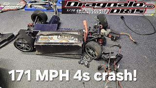 171 MPH RC car crash [upl. by Adnov]