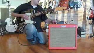 Fender Blues Junior quotTexas Redquot Amp Demo at RedBone Guitar Boutique [upl. by Sivad]