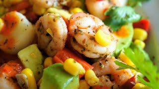 Salade davocats aux crevettes rapide Tasty Avocado Shrimp salad Recipe [upl. by Ayotac]