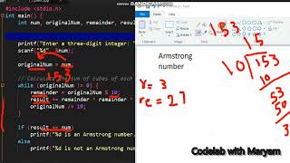 C program to find Armstrong number [upl. by Remmus]