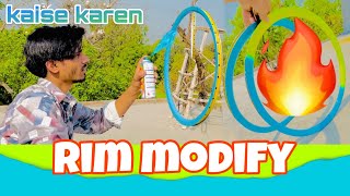 how to 😍paint cycle 🥹modification … mtb rim modify mtbcyclestunt 👈😈 [upl. by Grefe]