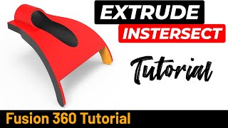 Fusion 360 Tutorial 268  Extrude Intersect shell [upl. by Hannahs]