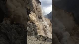 Landslides in India caught on camera  India massive Landslides rockfall landslides india [upl. by Ixel]