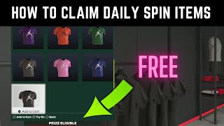 HOW TO CLAIM DAILY SPIN ITEMS FROM JORDAN SWAGS amp NBA STORES NBA 2K25 [upl. by Eitak]