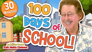 Celebrate 100 Days of School  30 MINUTES of Counting to 100 Songs  Jack Hartmann [upl. by Nnaed500]