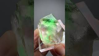 Clear Flourite with Green Phantom from Penas Blancas Colombia 612g [upl. by Kelwen]