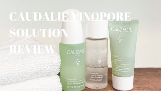 Caudalie Vinopore Blemish Solution Set  REVIEW [upl. by Neddy]