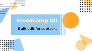 Bulk move tasks amp subtasks [upl. by Ednarb]