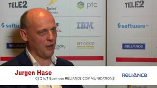 Jürgen Hase unlimit CEO Reliance  IoT WORLD FORUM 2016 [upl. by Terpstra]