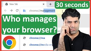 check if your chrome browser is managed by your organization [upl. by Ellerrehc]