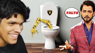 I made a ROBOT TOILET 😍 ft Anupam Mittal [upl. by Zenitram]