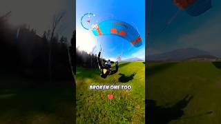 Speeding at 110 kmh  Paragliding landing [upl. by Adnilrem616]