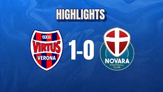 Virtus VeronaNovara 10  3 giornata  Serie C  Highlights [upl. by Ened]