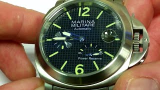 Parnis Marina Militare Automatic Power Reserve Wat [upl. by Asek]