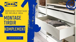 Montage tiroir Komplement Ikea  Armoire PAX [upl. by Ydurt]