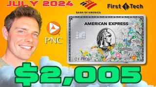 Top Credit Card amp Bank Bonuses July 2024  2005 [upl. by Nowyt82]