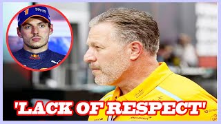 Zak Brown tears into Red Bull over lack of respect and Max Verstappen behaviour [upl. by Hakeber996]