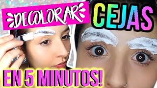 DECOLORAR  ACLARAR LAS CEJAS EN 5 MINUTOS Crema Decolorante DELIPLUS  MyPerfectMakeUp [upl. by Ule]