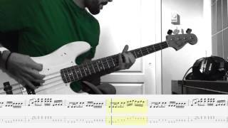 AFI  quotThe Leaving Song Part IIquot Bass Cover w Tabs [upl. by Idrahs]