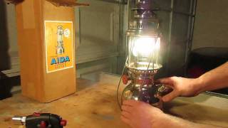 Aida 1500 Express Record Kerosene Pressure Lantern 500CP [upl. by Kristof210]