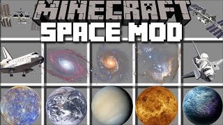 Minecraft SPACE MOD  TRAVEL IN TO THE UNIVERSE AND FIGHT ALIENS Minecraft [upl. by Center207]