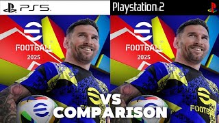 eFootball 2025 PS5 Vs PS2 [upl. by Augy119]