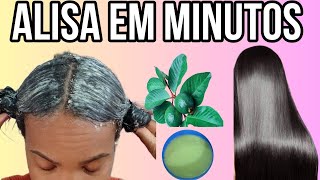 USEI SÓ UMA VEZ O CABELO FICOU LISO ESCORRIDO PROGRESSIVA COM RESULTADO DE SALÃOsó 3 ingredientes [upl. by Ataynik]