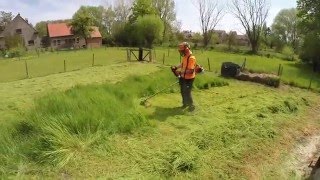 Stihl FS 490 CEM L  Autocut 402 in action [upl. by Lachlan428]