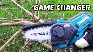 CHAIN UPGRADE You 100 NEED Makita DUC101Z Pruning Saw  14quot Pitch Conversion [upl. by Ury322]