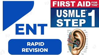 Rapid Revision ENT  Otorhinolaryngology  First Aid USMLE Step 1 in UrduHindi [upl. by Neleag]