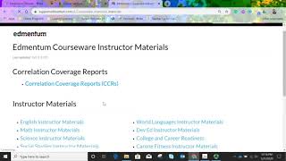 Teacher Instructor Materials Answer Keys Edmentum [upl. by Ursula]