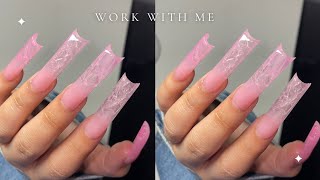 HOW TO PINK FROST  ICICLE NAILS 🩷 [upl. by Rebeh]