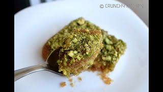 Arabic style easy bread kunafa recipe  Kunafa with bread crumbs [upl. by Agarhs167]