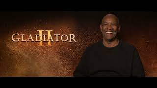 DENZEL WASHINGTON GLADIATOR 2 INTERVIEW [upl. by Eilraep]