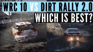 WRC 10 vs Dirt Rally 20 Which is the best rally game [upl. by Anauqed]