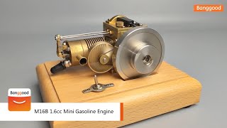 M16B 16cc Mini Horizontal Gasoline Engine  Shop on Banggood [upl. by Nordgren]