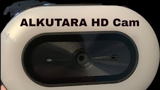 Alkurta 1080 HD Webcam with Ring Light Review and Footage [upl. by Gabbey]