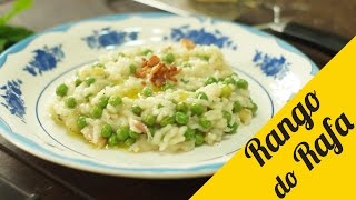 Risoto de BACON com ervilha  Rango do Rafa [upl. by Efron]