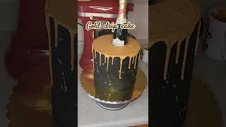 Gold drip cake decorating shorts dripcake [upl. by Ruamaj]