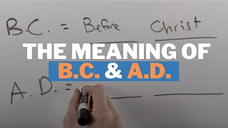 The Meaning of BC and AD in History [upl. by Jadd870]