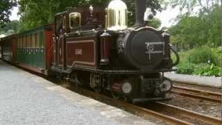 HD Ffestiniog Railways Replica Single Fairlie Taliesin Departs Minffordd with Empty Stock [upl. by Essirehc]