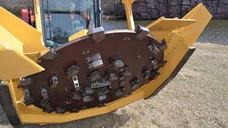 Operating Techniques Disc Mulcher Attachment for SkidSteer GEN I  Diamond Mowers [upl. by Nireil]