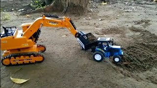 Mini Tractor Accident Pit Pulling Out Rc Jcb  Jcb Tractor  Jcb wala video  Gari Wala Cartoon 120 [upl. by Forest]