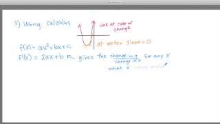 Informal proofs of parabola vertex coordinates [upl. by Brindle633]