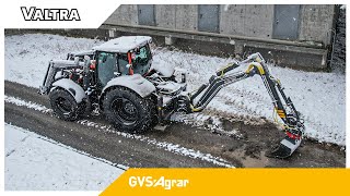 Valtra N175 Unlimited mit HITECBagger [upl. by Monteith]