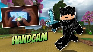 NEW Mobile Controls With Handcam Minecraft Hive Skywars [upl. by Grimbal]