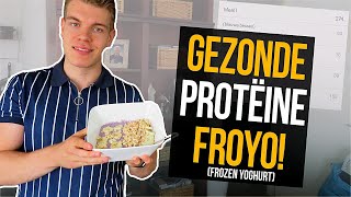 GEZONDE RECEPTEN GEZOND EIWITRIJK IJS VOOR MAAR 275KCAL Frozen yoghurt [upl. by Atikkin]