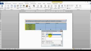 WORD  Wstawianie tabel użytkownika przy pomocy mechanizmu quotSzybkie częściquot [upl. by Atteinotna]